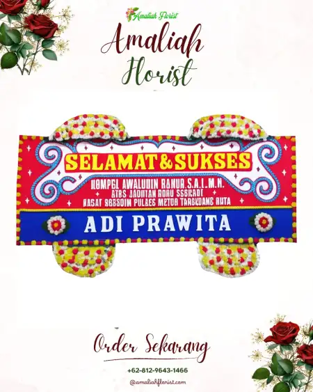 Papan Bunga Ucapan Selamat Glagahwangi